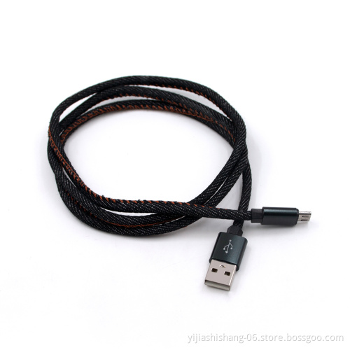 Yijiashishang September Wholesale Micro Usb Cable Braided 1M CE Certification High Speed 2A Data Cables For Smart Phone